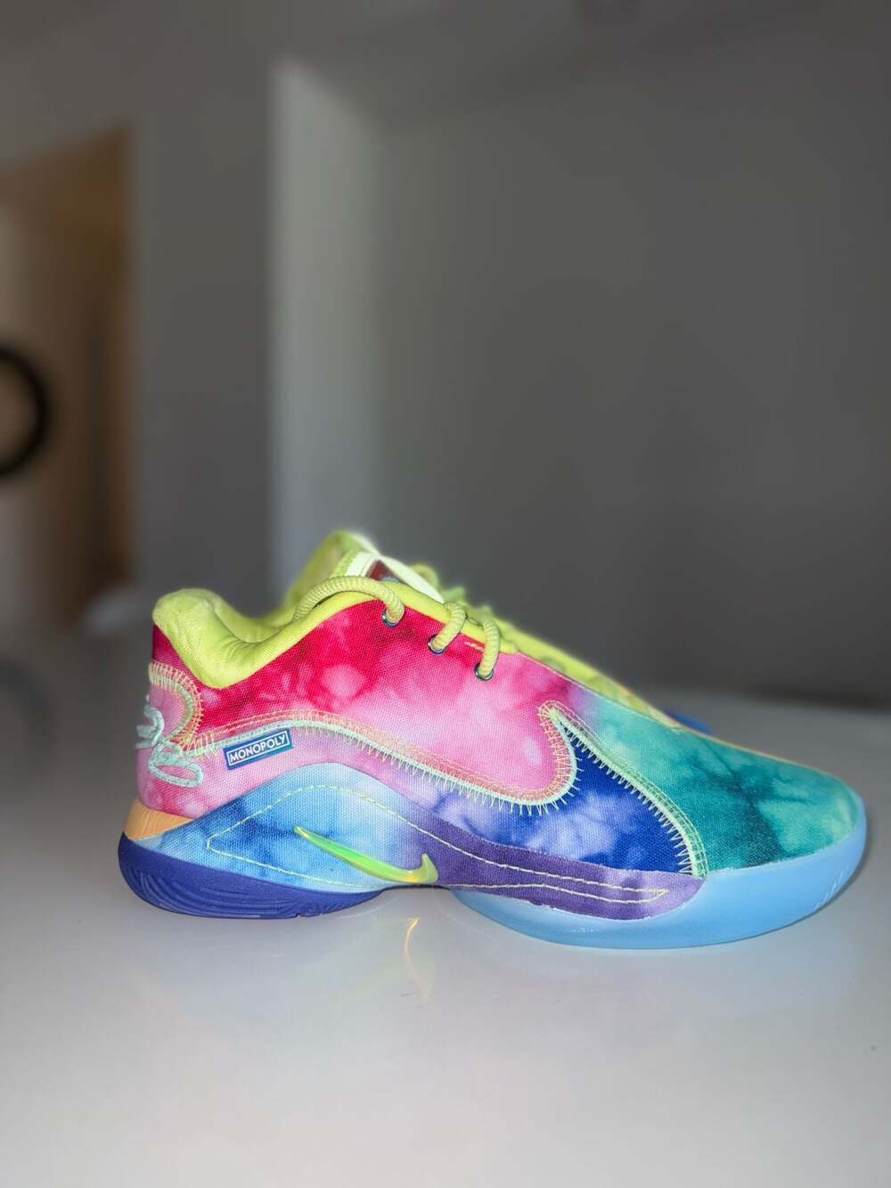 New Nike LeBron 22 'What The Monopoly' Tie-Dye Basketball Shoes - Picture 2 of 10